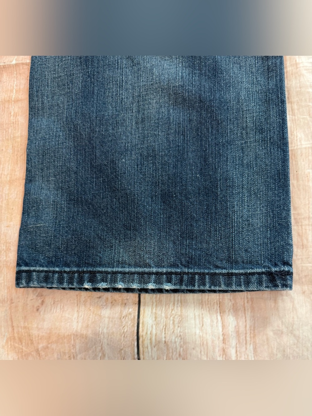 Express Kingston Classic Fit Regular Rise Bootcut Dark Wash Denim Jeans 34X30 - Picture 9 of 12